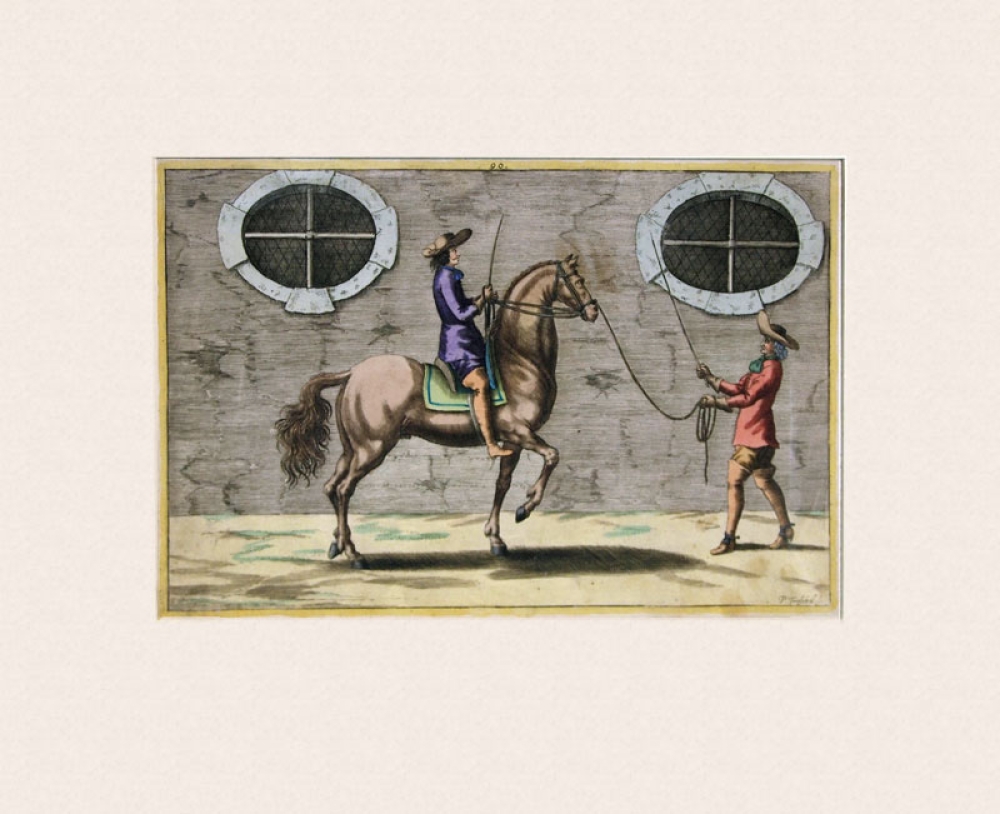 Peter Troschel, Reitschule Kupferstich