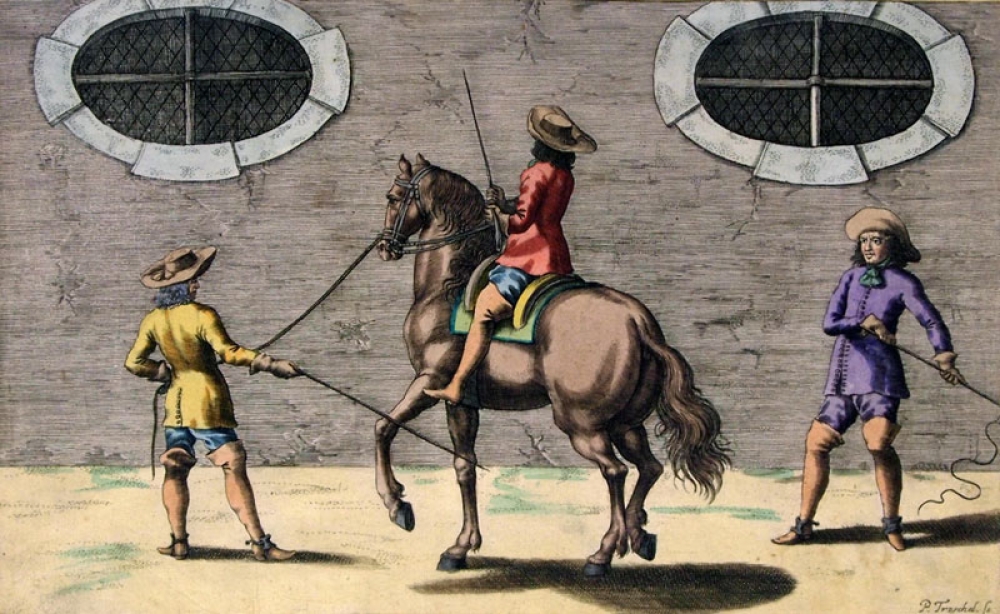 Peter Troschel, Reitschule Kupferstich