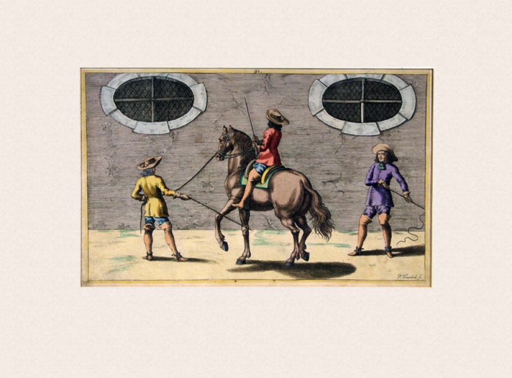 Peter Troschel, Reitschule Kupferstich