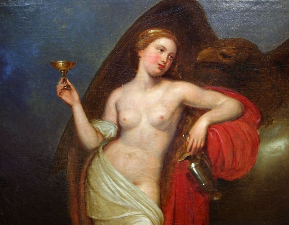 Wilhem Böttner zug.Hebe mit Adler, 18/19. Jh.