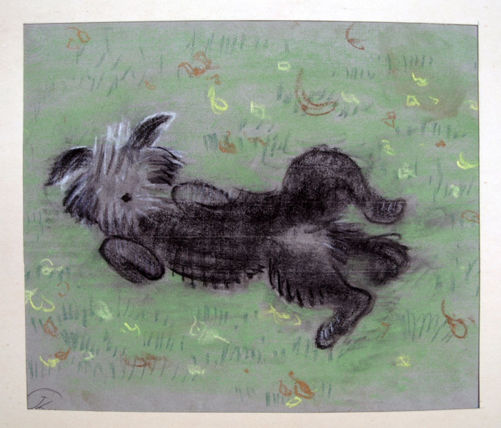 Gudrun Kunstmann, Dog on a meadow
