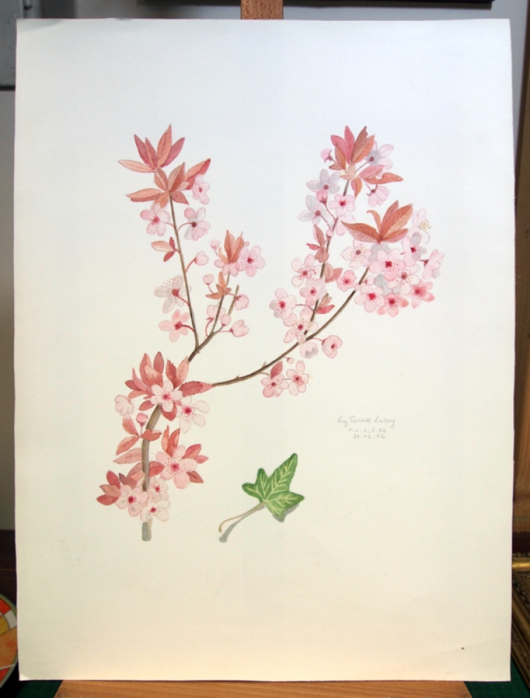 Frydl Prechtl-Zuleeg, Kirschblüten Stillleben