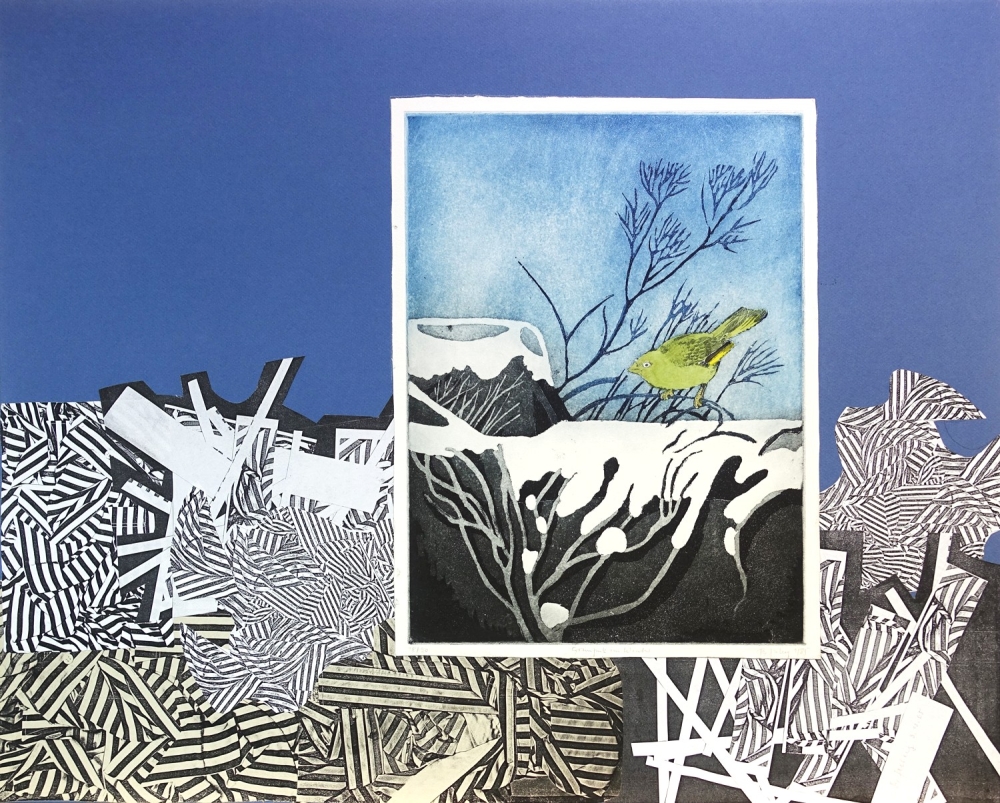 Frydl Prechtl-Zuleeg, Grünfink Collage
