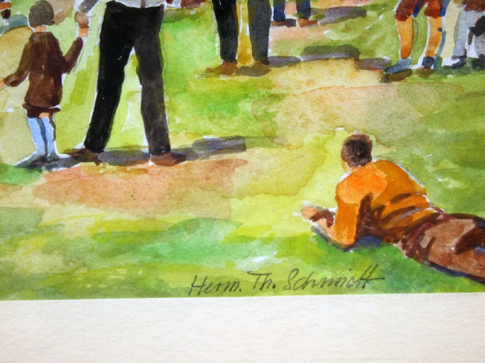 Hermann Thomas Schmidt, Fußballspielen auf der Wöhrder Wiese
