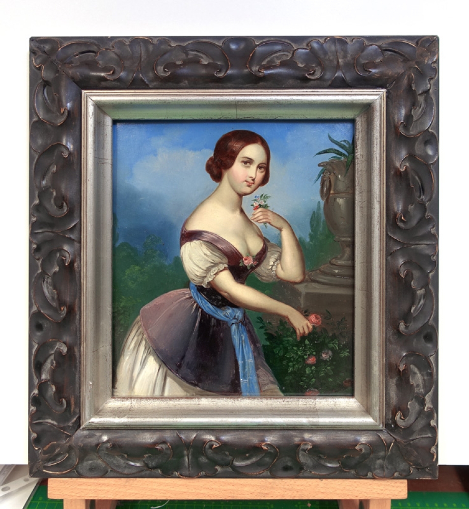 Biedermeier painter around 1840, Portrait of a lady