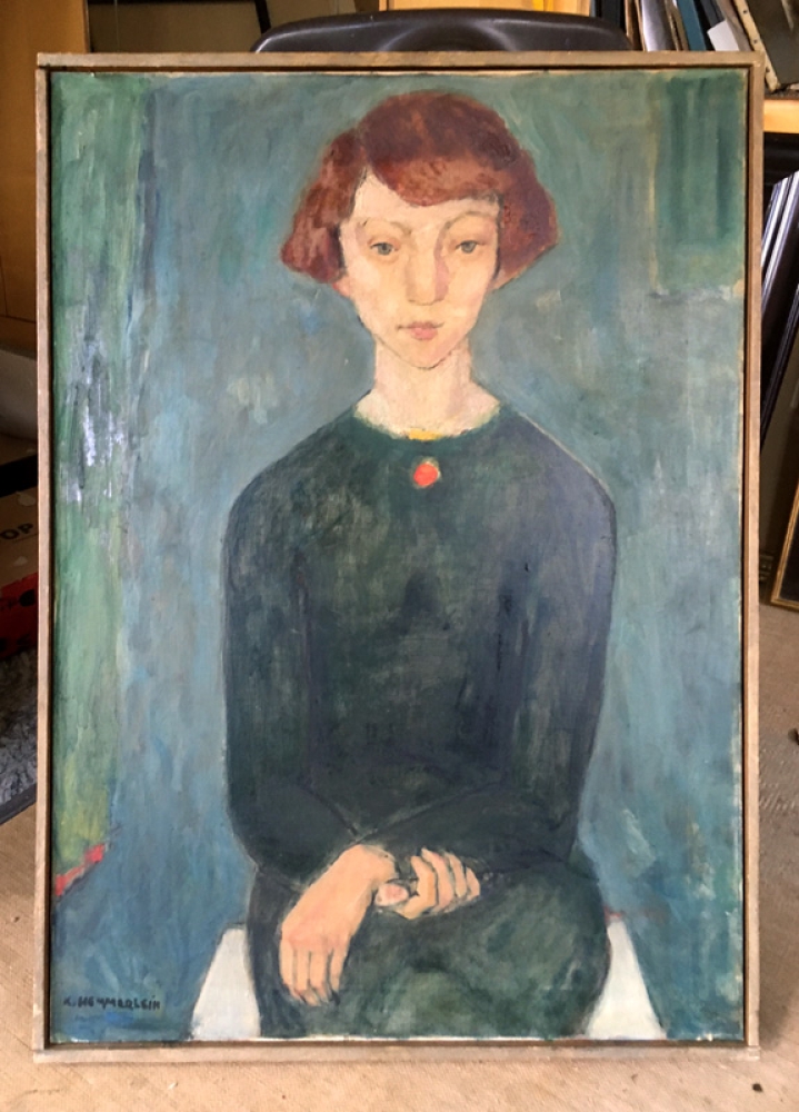 Karl Hemmerlein, girl in green dress