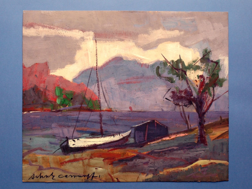 Erwin Shoultz-Carrnoff, Schiff in der Bucht