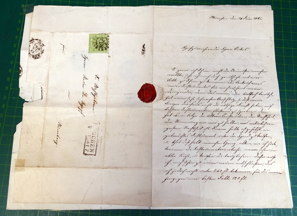 Schillingsfürst, Frankenheim mit dem Pfarramt des Pfarrers Hopf um 1850
