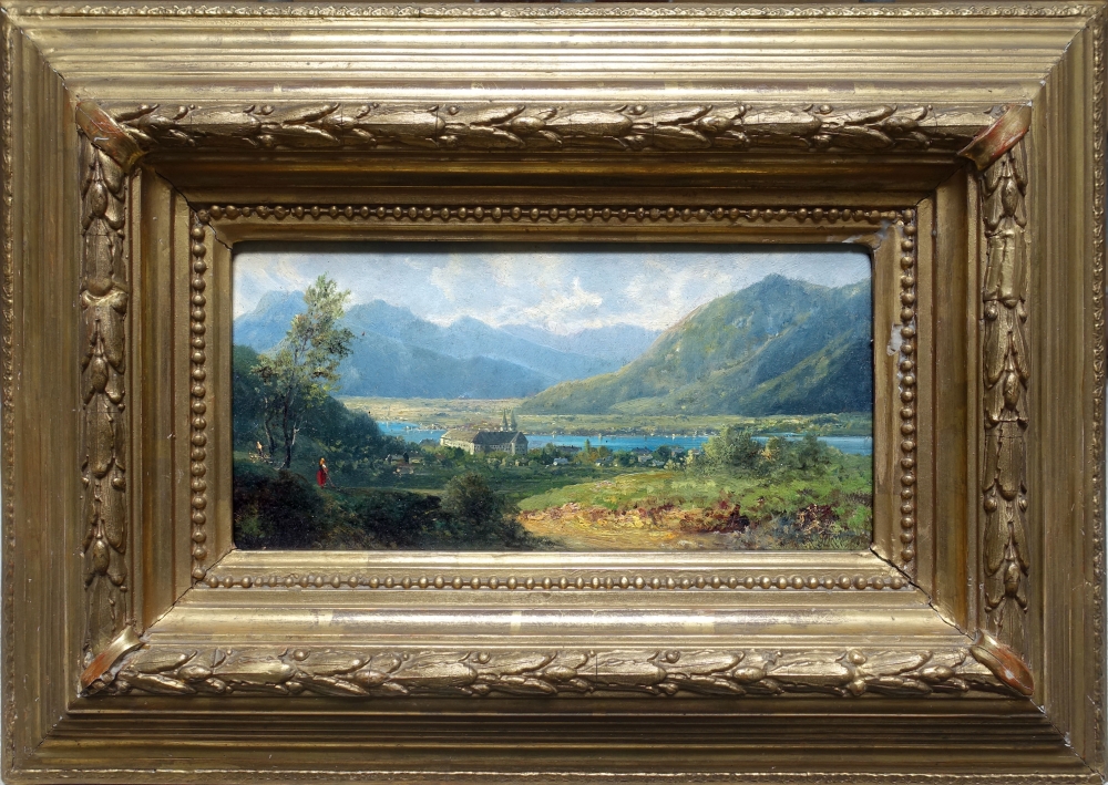 Adolf Heinrich Lier (Zug.), Blick auf das Benediktinerkloster am Tegernsee