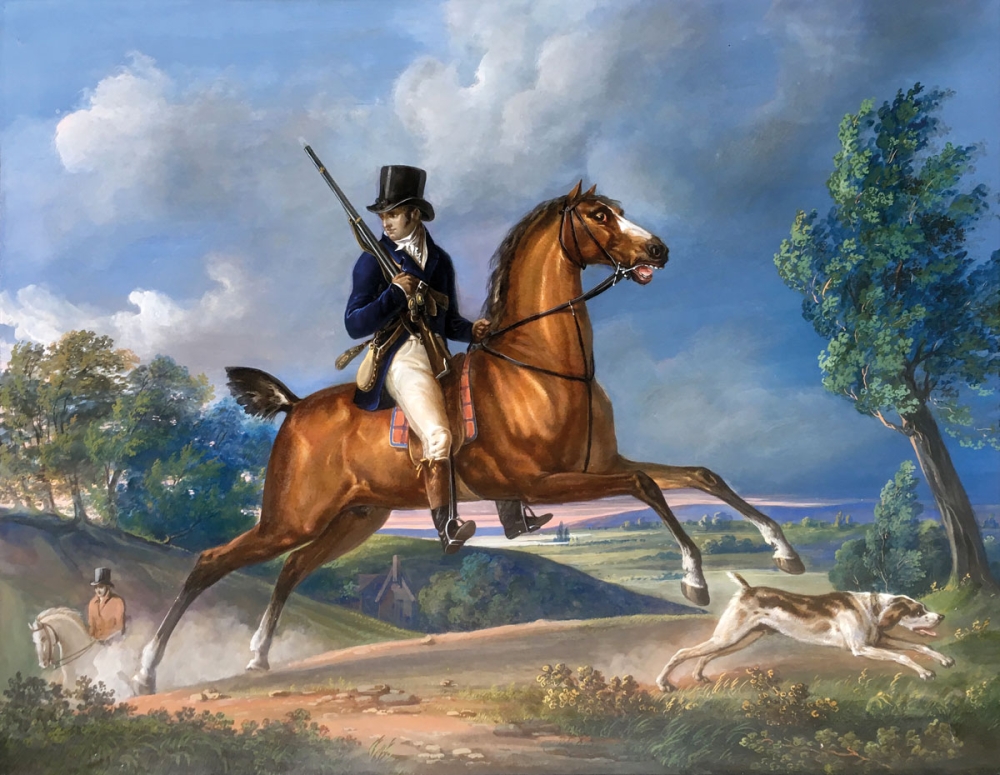Franz Krüger, Reiter bei der Jagd