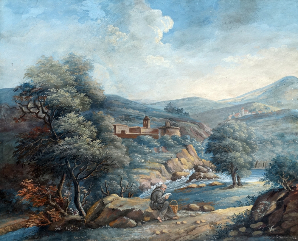 Johan Fredrik von Breda, Mönch am Flussufer