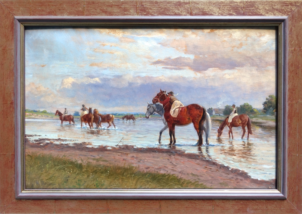 Hermann Reisz, Hirtenreiter in der Puszta