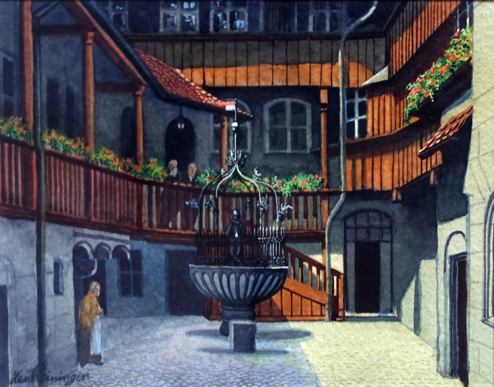 Hans Reininger, Innenhof des Heilig-Geist-Spitals in Nürnberg