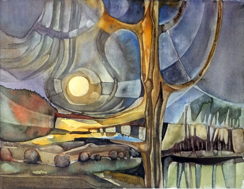 Unbekannt, expressive Landschaft