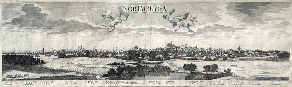 Jeremias Wolff, Nürnberg (Norimberga), große historische Gesamtansicht