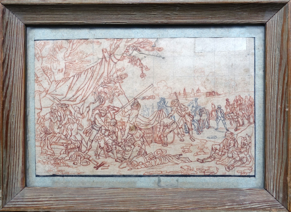 Georg Philipp Rugendas, Anlieferung der Verwundeten nach dem Gefecht in das Feldlager
