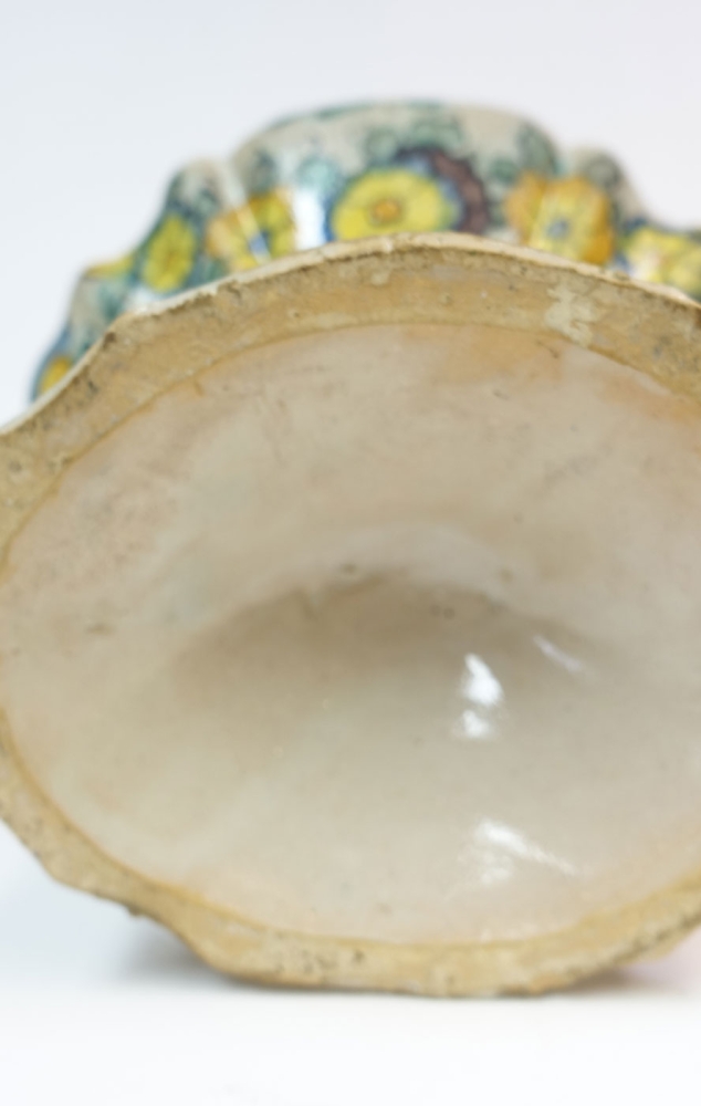 Italienische Majolika Vase aus einer Klosterapotheke 1742