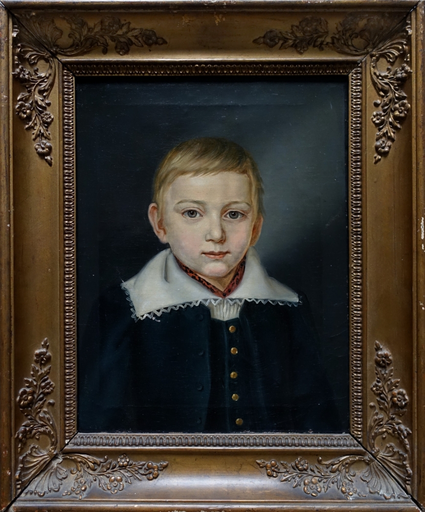Unknown Artist, Biedermeier Portrait of a Boy