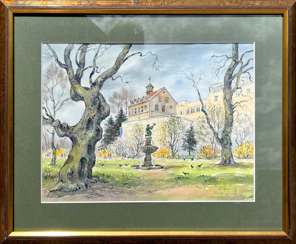 Alfred Karl Dietmann, Hallerwiese mit der Cnopfschen Klinik