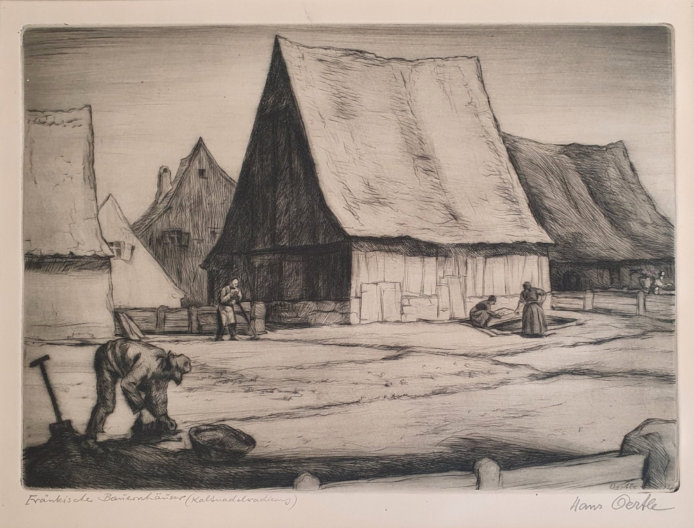 Hans Oertle, Fränkische Bauernhäuser