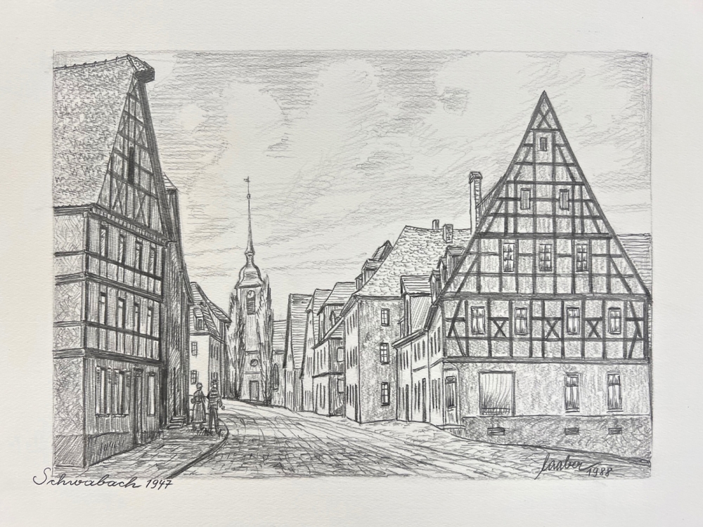 Laaber, Old Town of Schwabach 1947