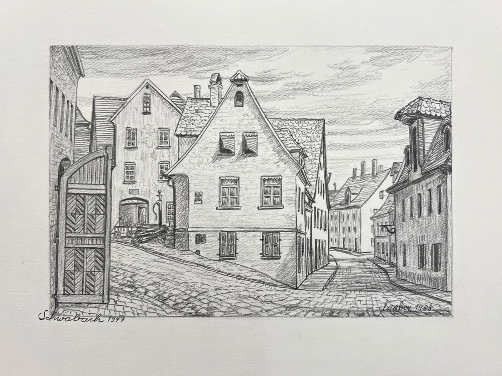 Laaber, Altstadt von Schwabach 1947