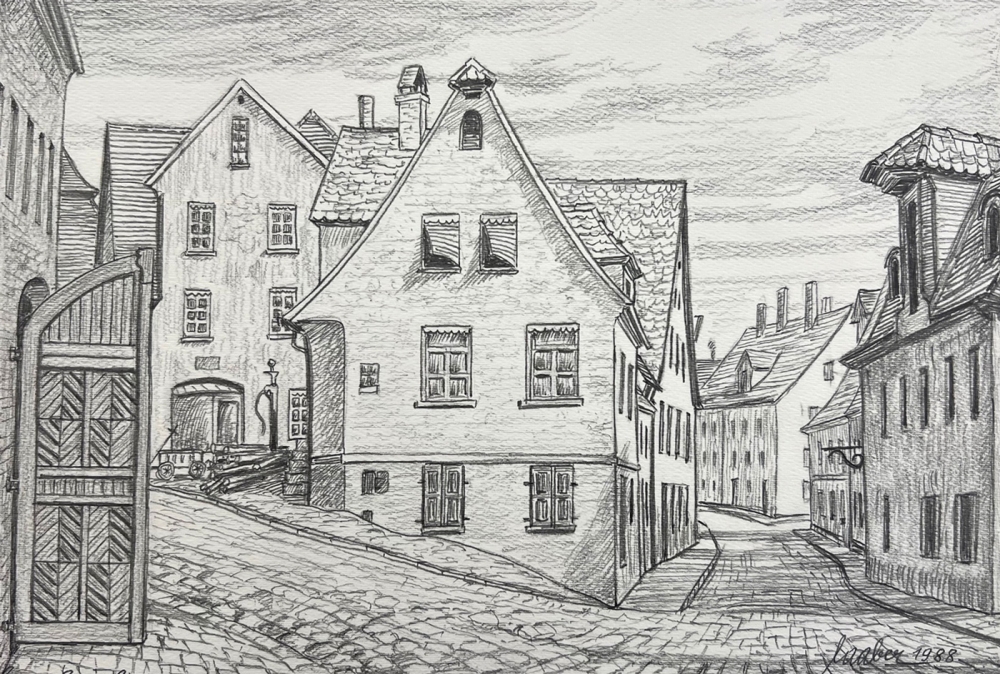 Laaber, Altstadt von Schwabach 1947