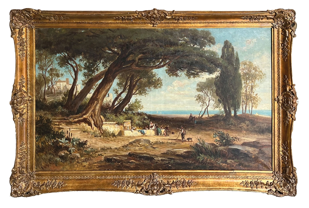 August Christian Geist, Brunnen bei Ariccia