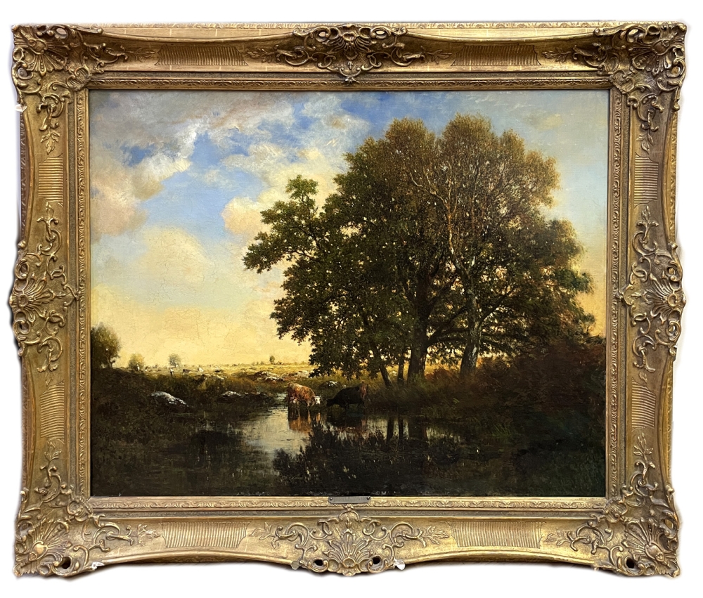 Gilbert Davis Munger, Landschaft mit Kühen
