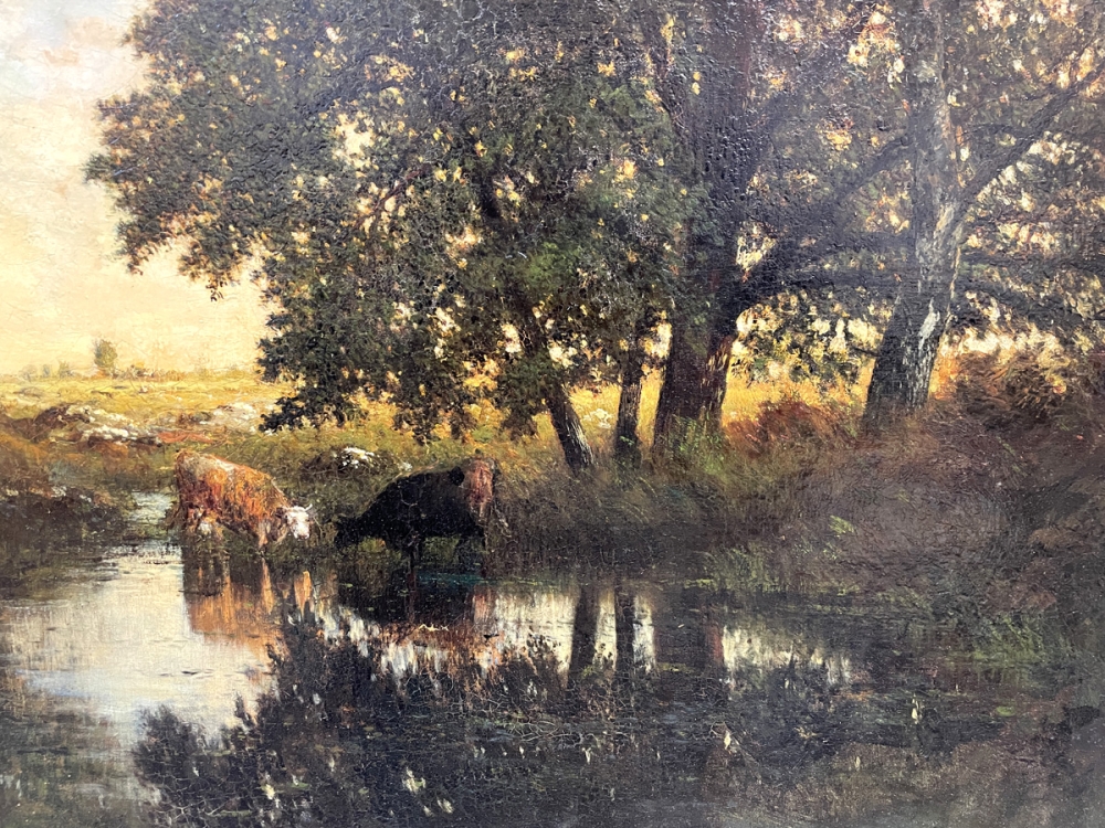 Gilbert Davis Munger, Landschaft mit Kühen