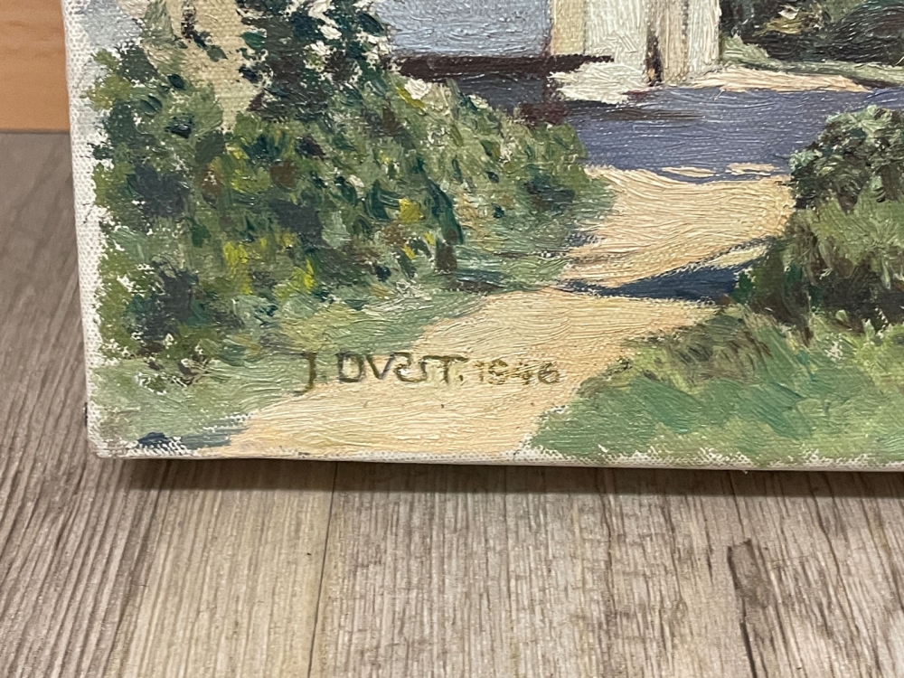 Jacob Durst, Alpenlandschaft mit Hütte