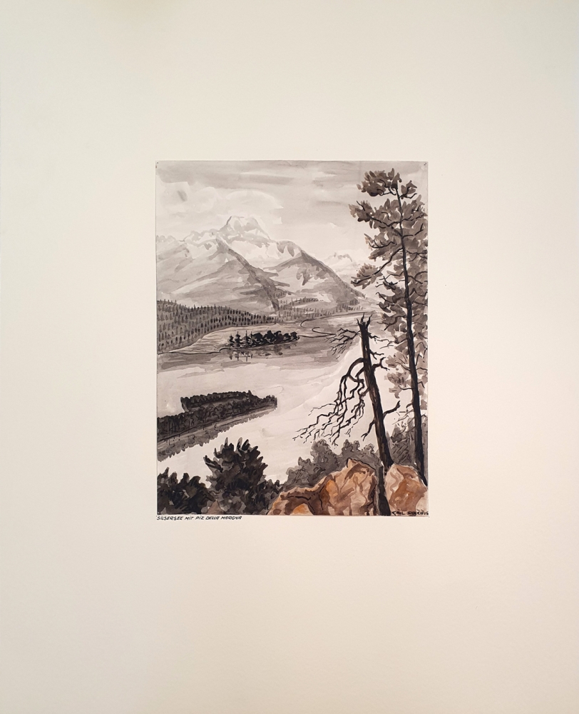 Emil Scheidig, Lake Sils with Piz da la Margna