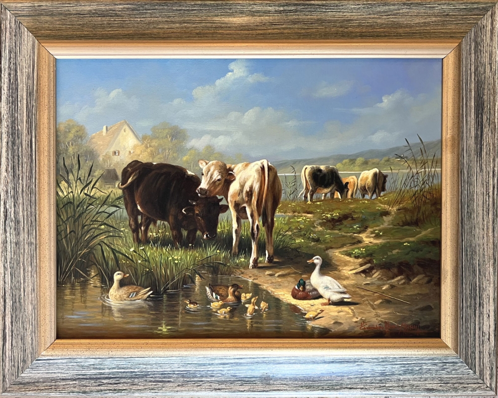 Horst Maria Einöder, Kühe am Weiher