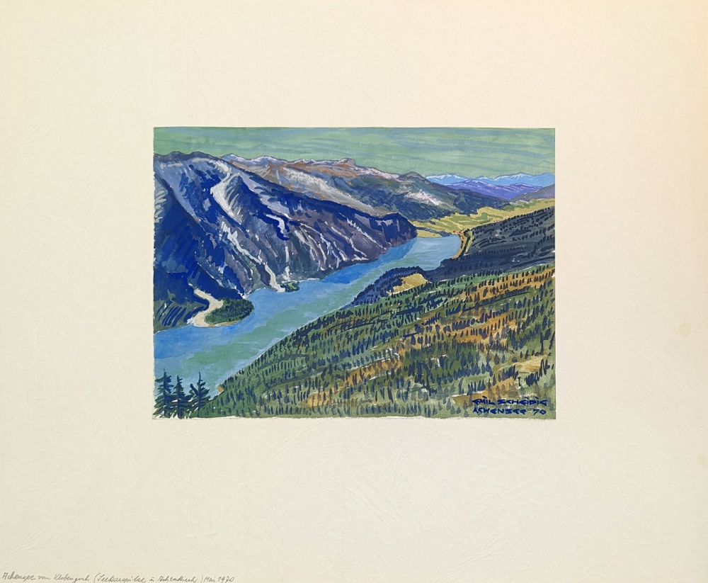Emil Scheidig, Lake Achen from Klobenjoch