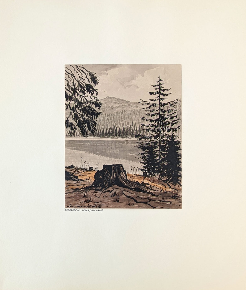 Emil Scheidig, Lake Arber with Mount Arber