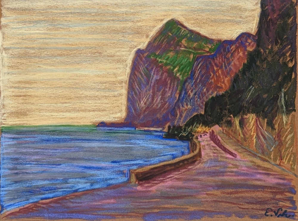 Emil Scheidig, Autostraße bei Riva - Gardasee