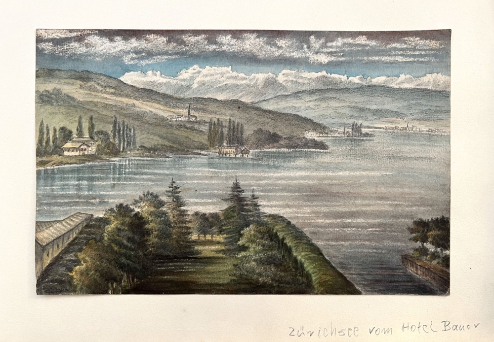 Unknown, Lake Zurich from Hotel Bauer