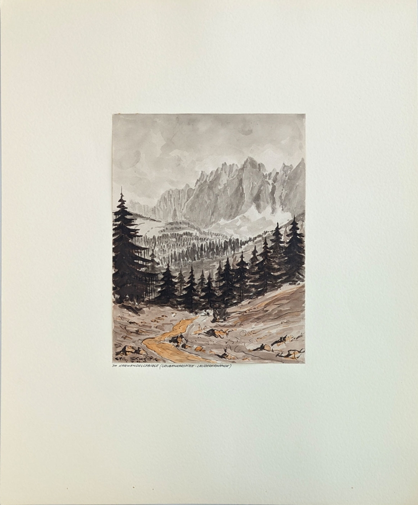 Emil Scheidig, Im Karwendelgebirge (Grubenkarspitze - Laliderer Wände)