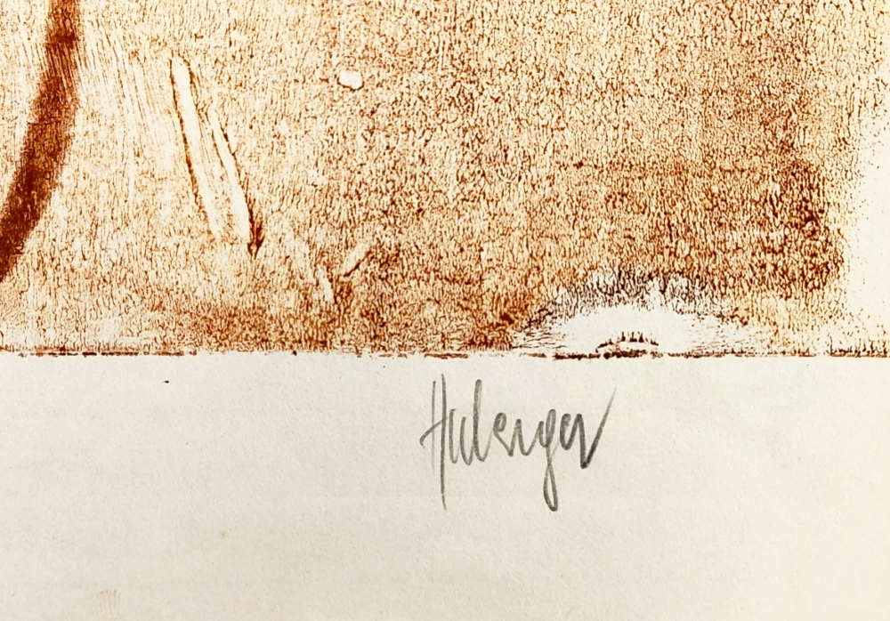 Tugomir Huberger, Frauenakt in rot