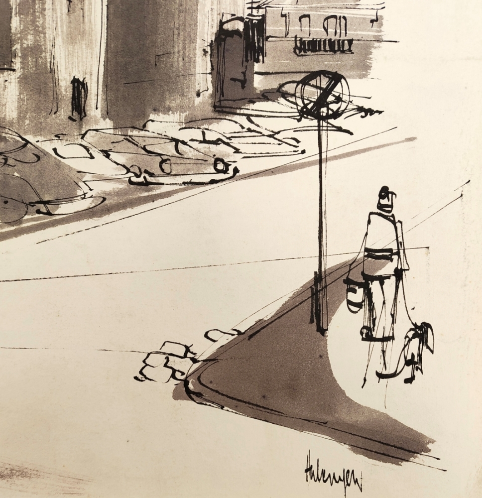 Tugomir Huberger, Church Ink drawing