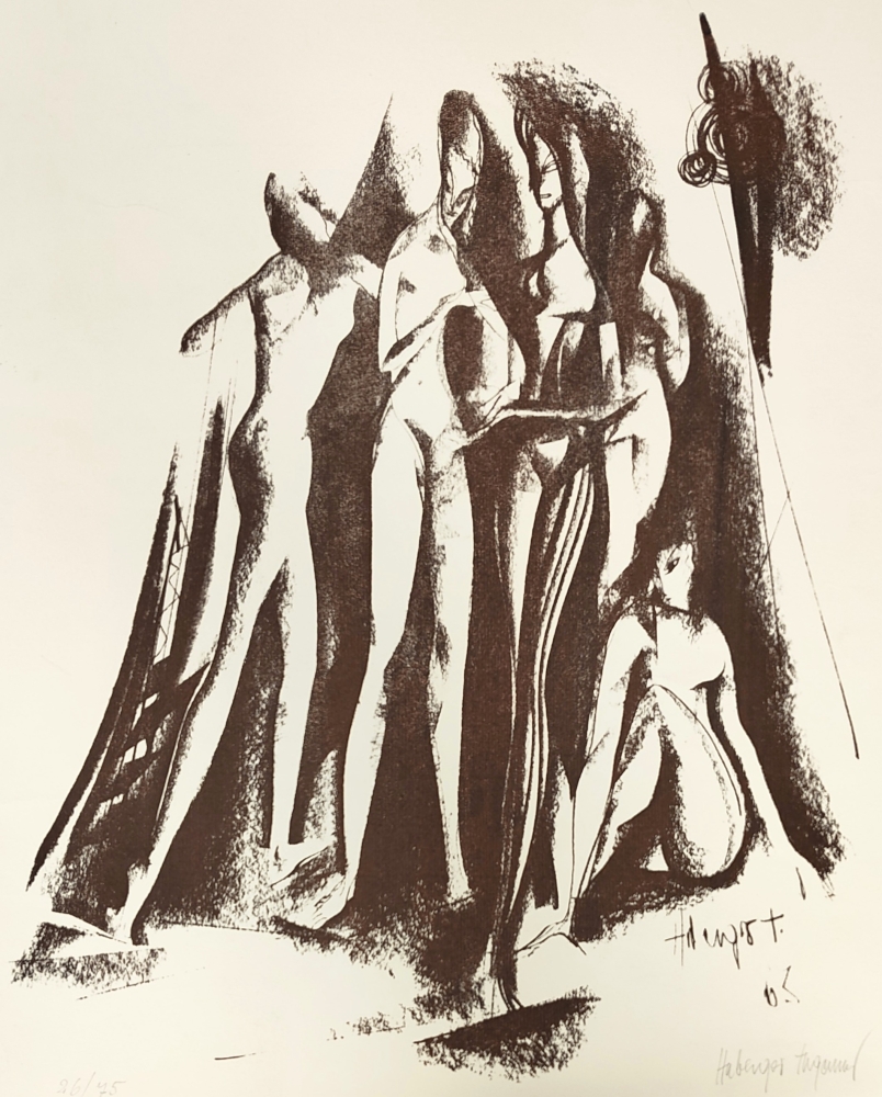 Tugomir Huberger, Fünf abstrakte Frauenakte