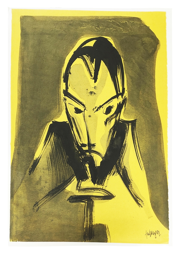 Tugomir Huberger, Abstract yellow portrait