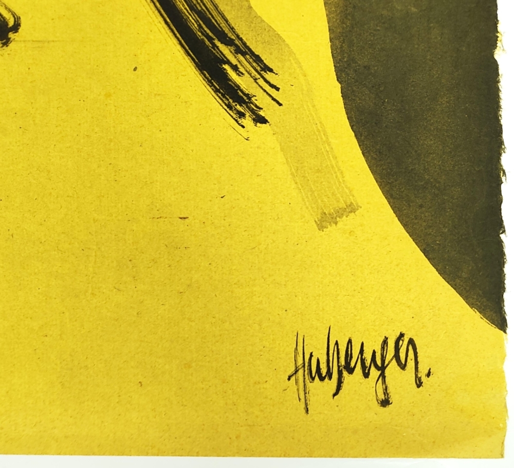 Tugomir Huberger, Abstract yellow portrait