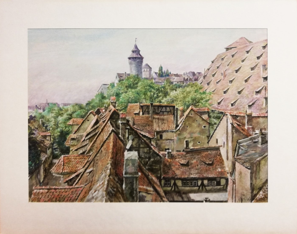 Becker Roland, Nürnberg, Blick zur Burg