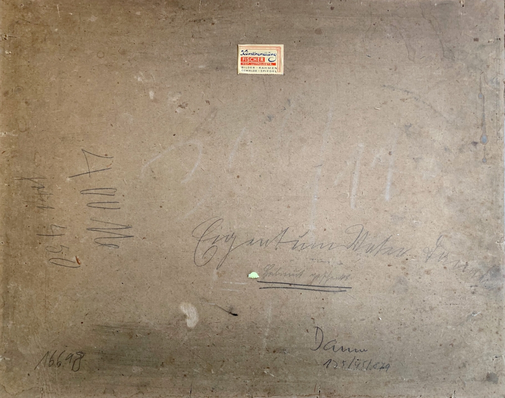 Unknown, peasants linger in the hilly landscape