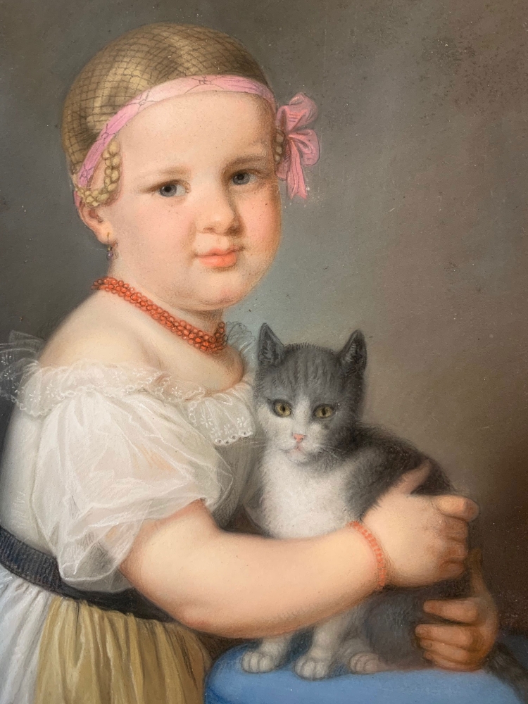 Carl Kreul, Mädchen mit Katze