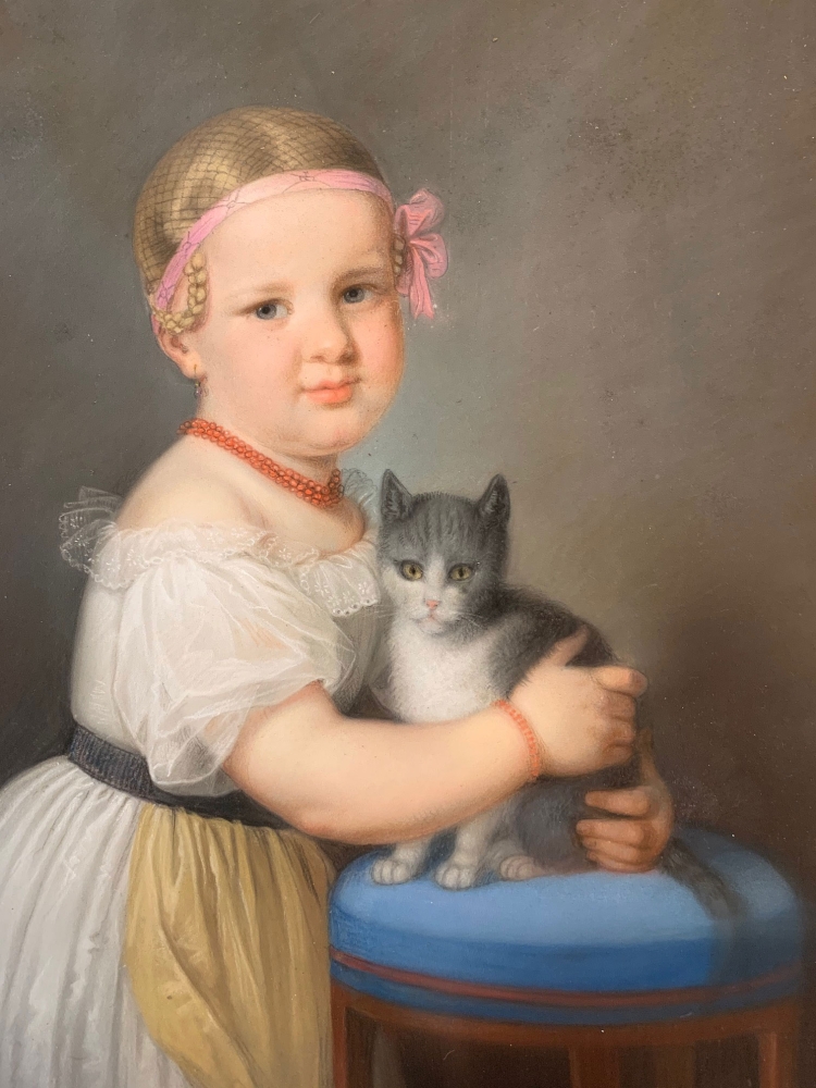 Carl Kreul, Mädchen mit Katze
