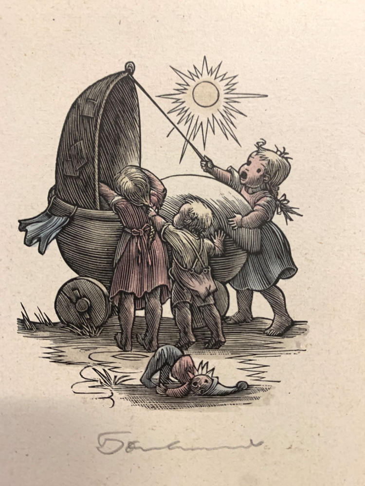 Ernst von Dombrowski & Meier-Albert Erika, mixed lot of six woodcuts, 4x Dombrowski,2x Meier Albert, all signed by hand