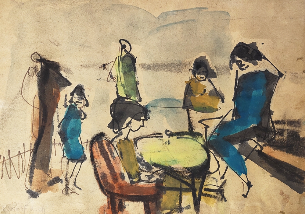 Lotte Wolf-Koch, Fünf Frauen um einen Tisch