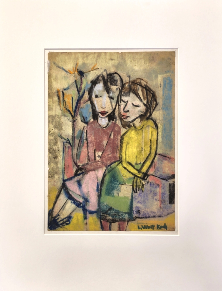 Lotte Wolf-Koch, Zwei sitzende Mädchen